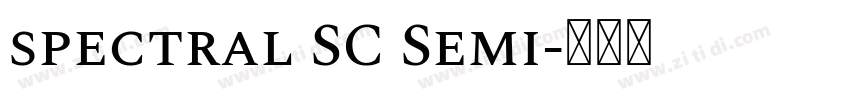 spectral SC Semi字体转换